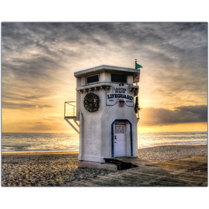 Metal Print - Life Guard Tower - Laguna Beach, Michael Cahill
