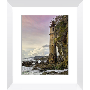 Framed Print - Victoria Beach Tower - Laguna Beach, CA, Michael Cahill