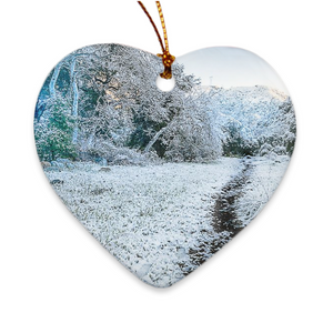 Porcelain Ornament - Snowy Path Silverado, Vivi Wyngaarden - Free Shipping
