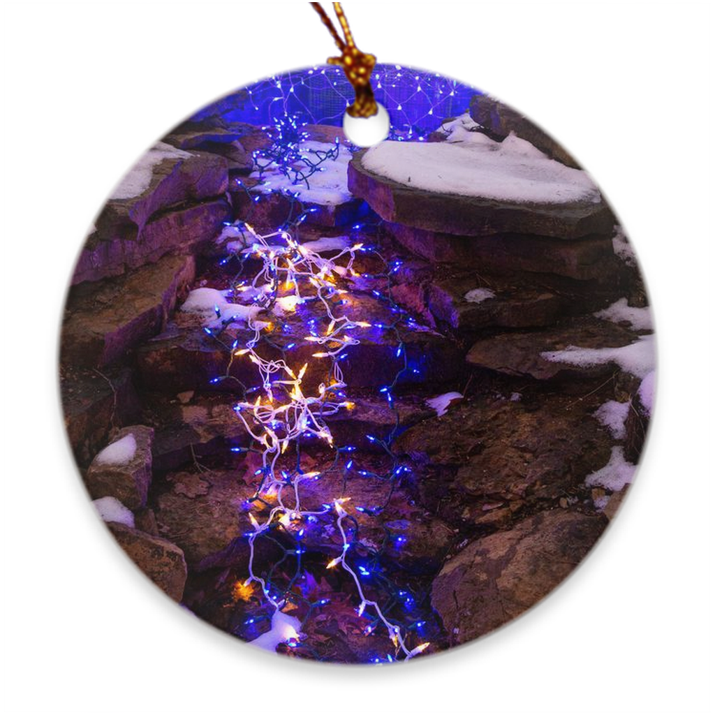 Ornament - Christmas Waterfall, Jerry Ganis - Free Shipping