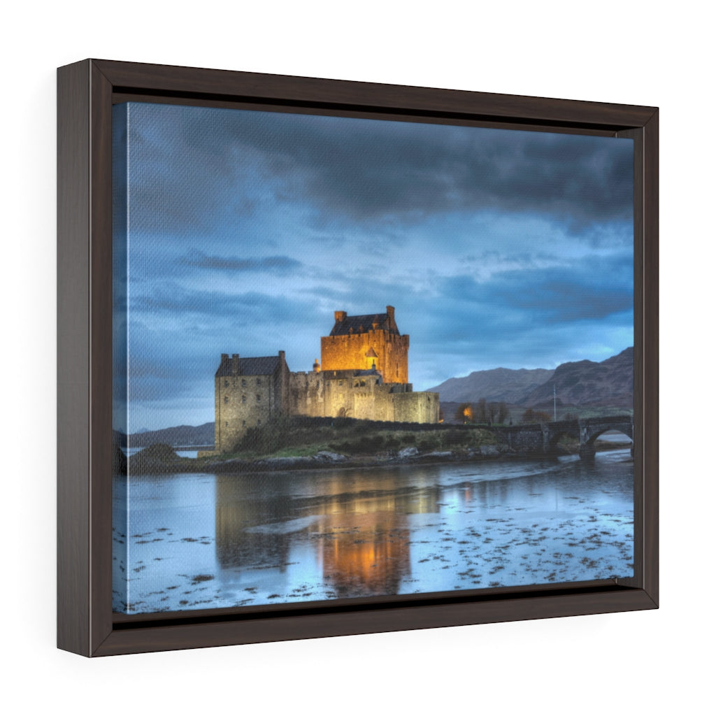 Framed Gallery Wrap - Eilean Donan Castle at Night - Scotland, Michael Cahill