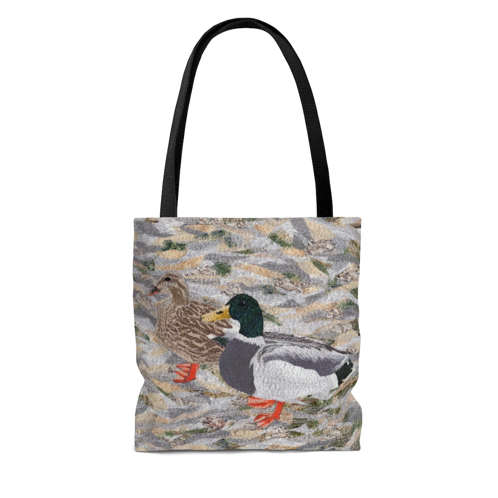 Tote Bag - Suburban Wild - Ducks at the Lake, Loretta Alvarado