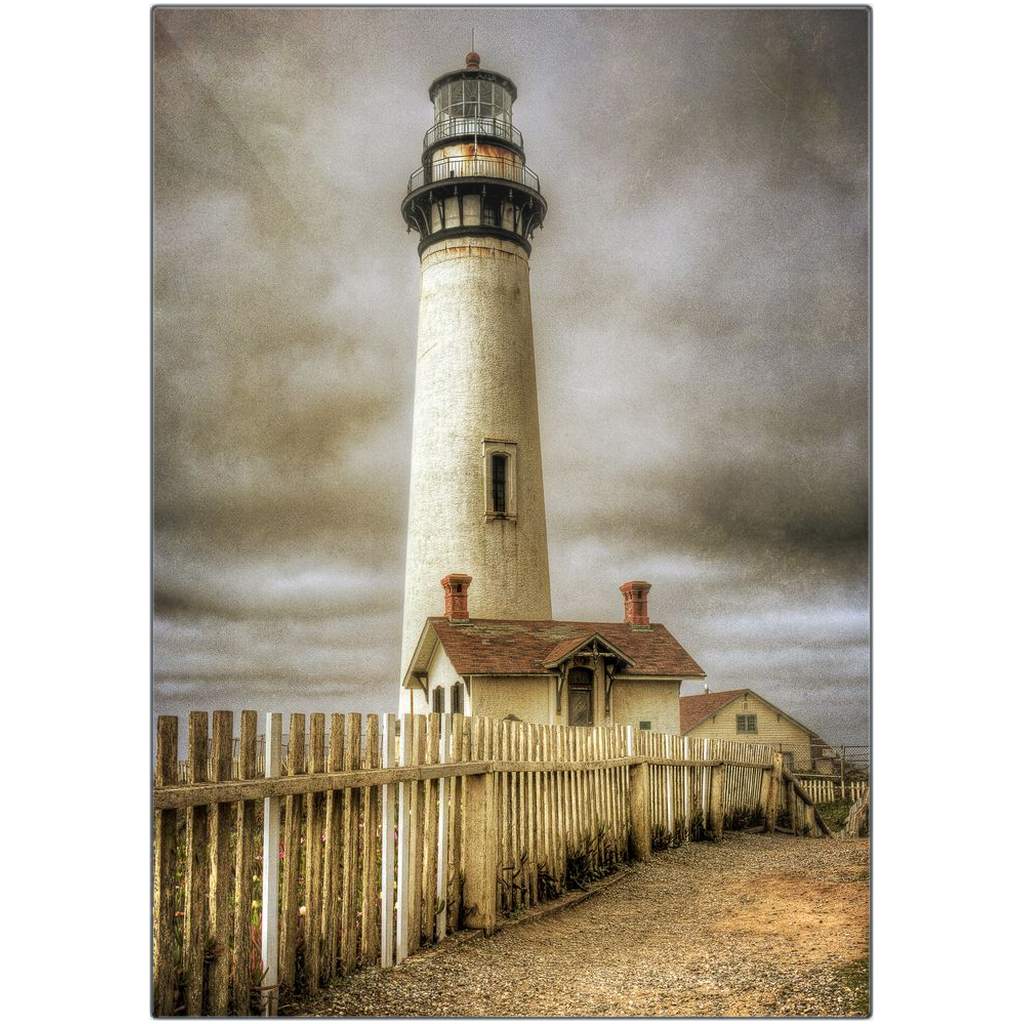 Metal Print - Pigeon Point - 2 Fence, Michael Cahill
