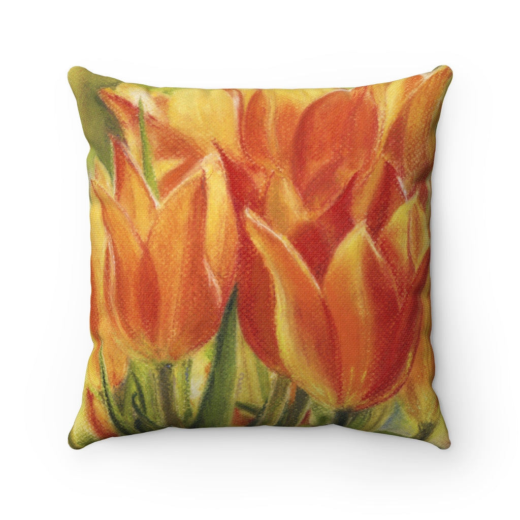 Pillow - Jimenez Street Tulips, Debby Fleming-Mellor
