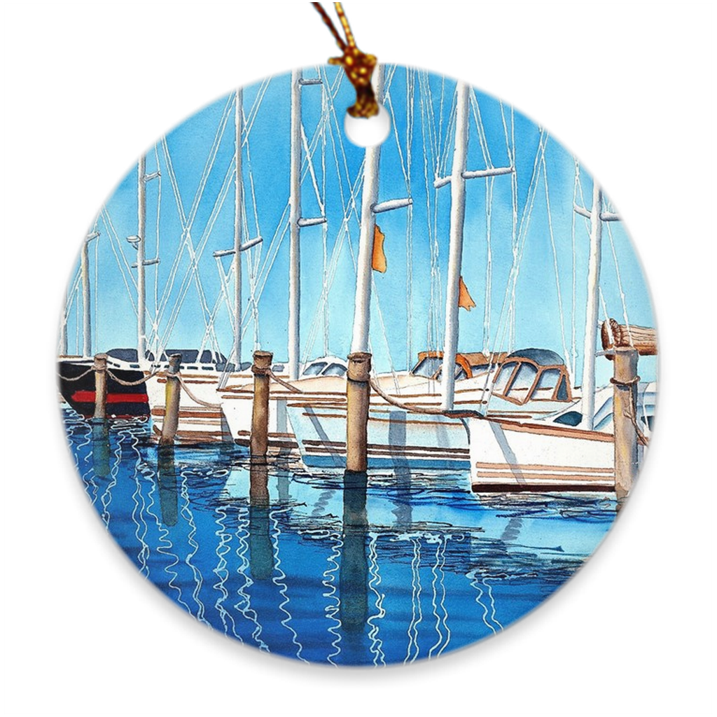 Porcelain Ornament - Dana Point Ladies, Emilee Reed - Free Shipping