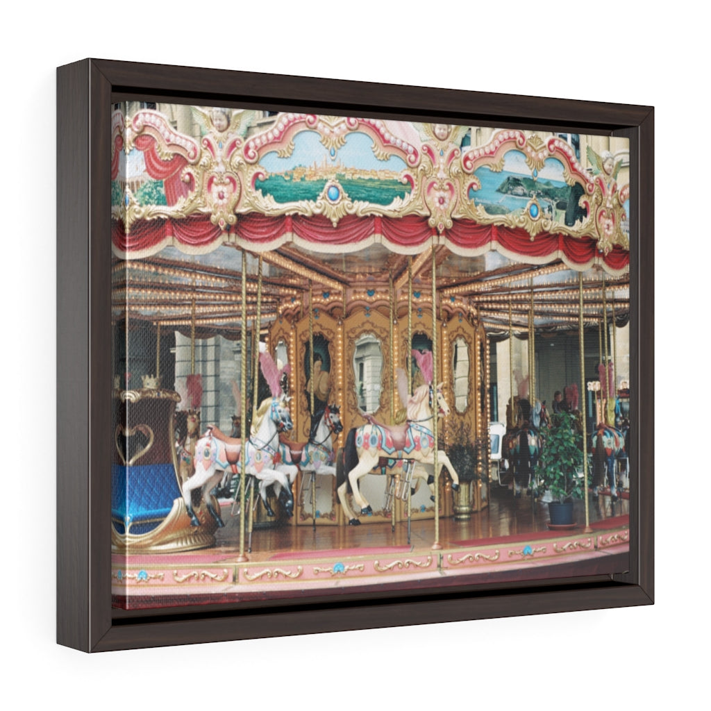 Framed Gallery Wrap - Carousel, Pam Fall