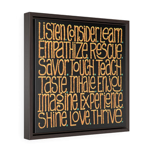 Framed Gallery Wrap Canvas - Words To Cogitate, Laura Seeley
