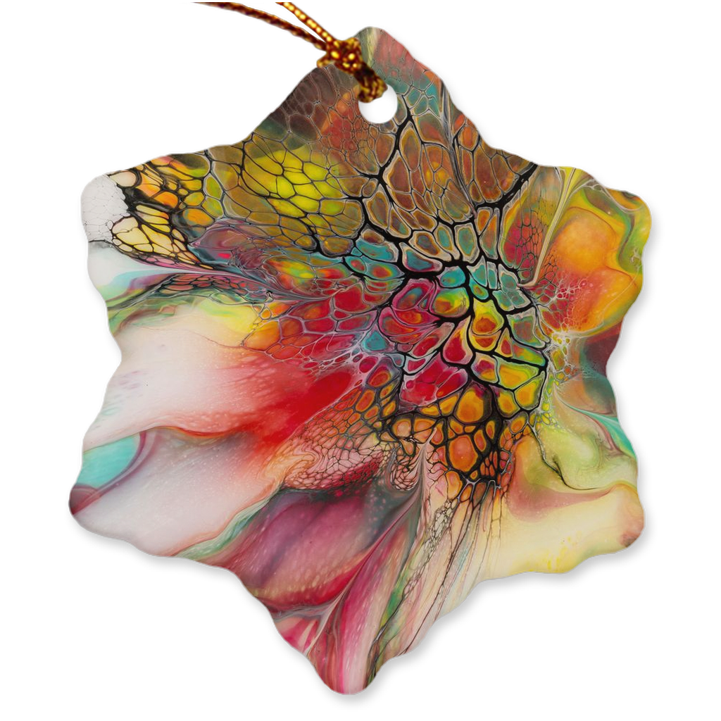 Porcelain Ornament - Blooming Flowers, Janna Arutyunyan - Free Shipping