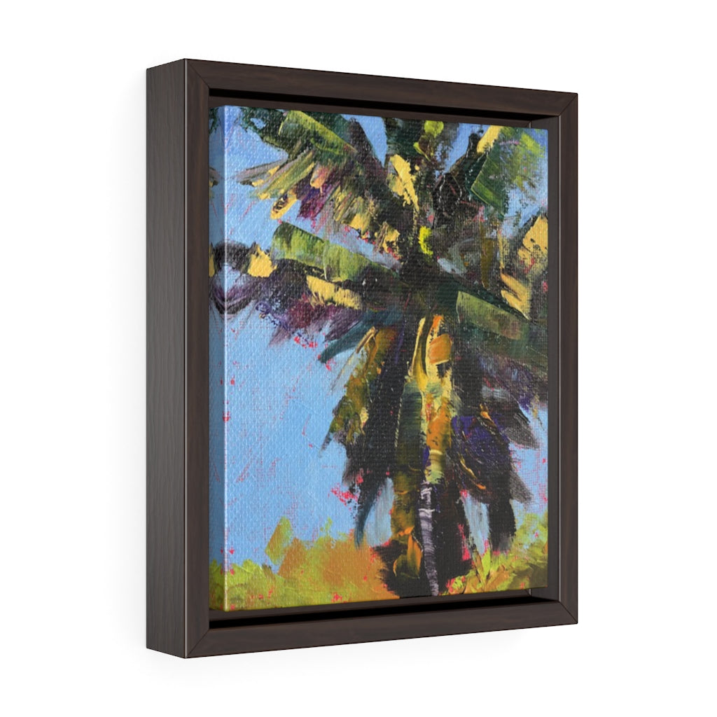 Framed Gallery Wrap Canvas - Frenzied Palm, Laurie Miller