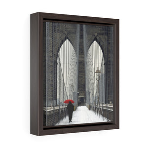 Framed Gallery Wrap Canvas - Red Umbrella, Michael Cahill