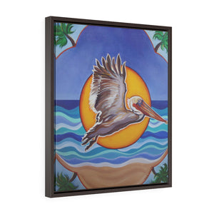 Framed Gallery Wrap - Laguna Pelican, Meryl Epstein