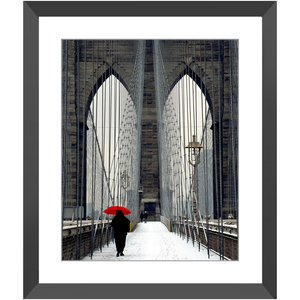 Framed Print - Red Umbrella, Michael Cahill