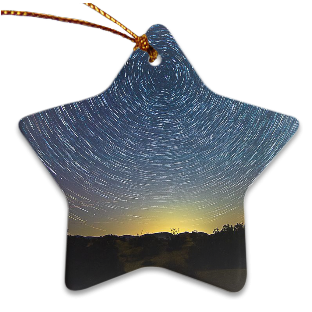 Porcelain Ornament - The Star Trails, 	Vivi Wyngaarden - Free Shipping