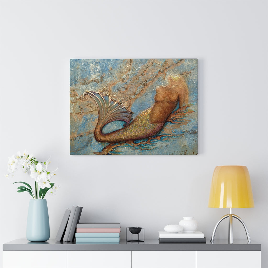 Gallery Wrap - Reclining Mermaid, John Michael Dickinson