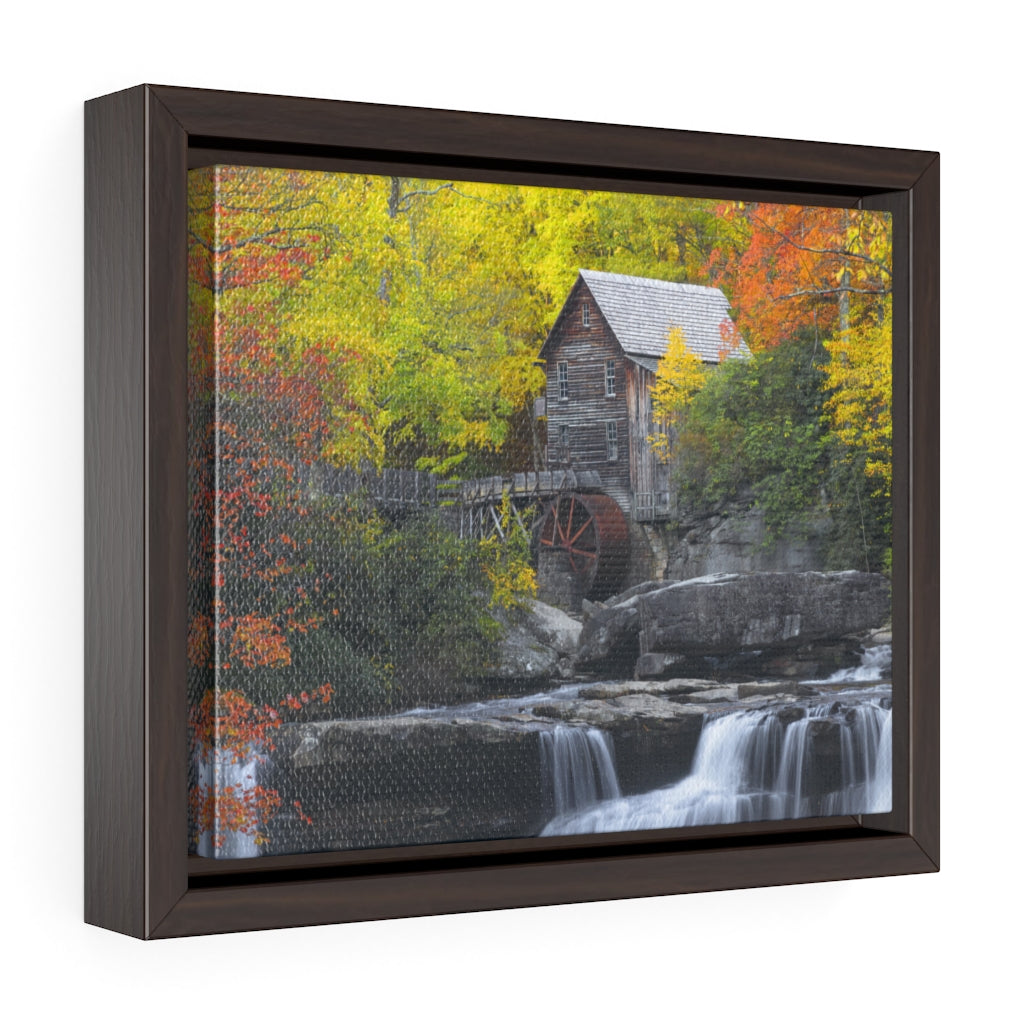 Framed Gallery Wrap - Glade Creek Grist Mill - West Virginia, Michael Cahill