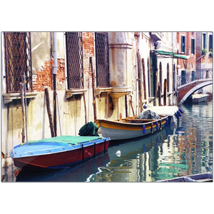 Metal Print - Boats on Canal, Pam Fall