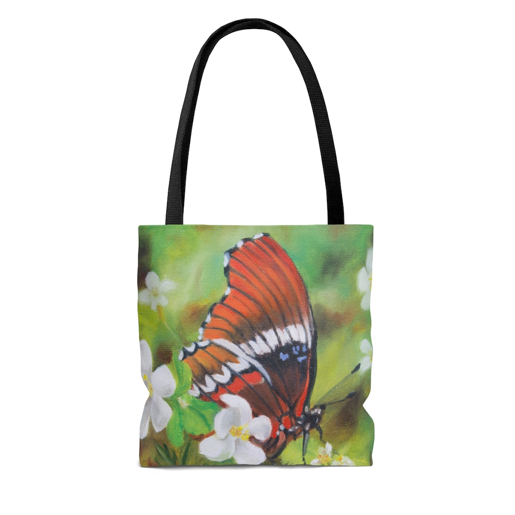 Tote Bag - Blue Spots Butterfly, Phoebe Siemion