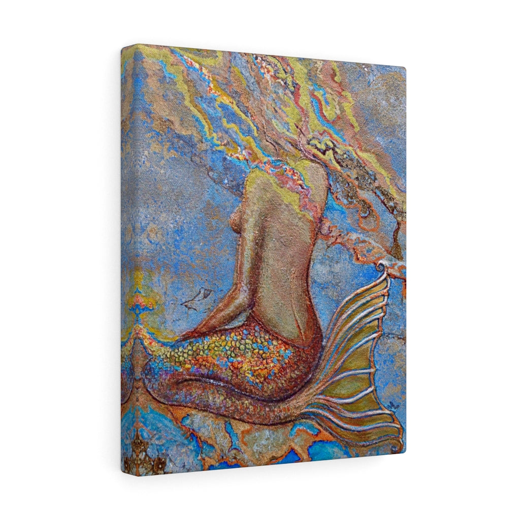 Gallery Wrap  - Sitting Mermaid, John Michael Dickinson