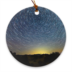 Porcelain Ornament - The Star Trails, 	Vivi Wyngaarden - Free Shipping