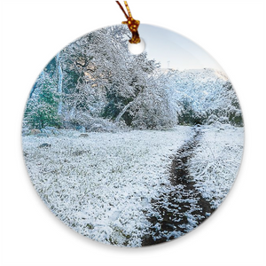 Porcelain Ornament - Snowy Path Silverado, Vivi Wyngaarden - Free Shipping