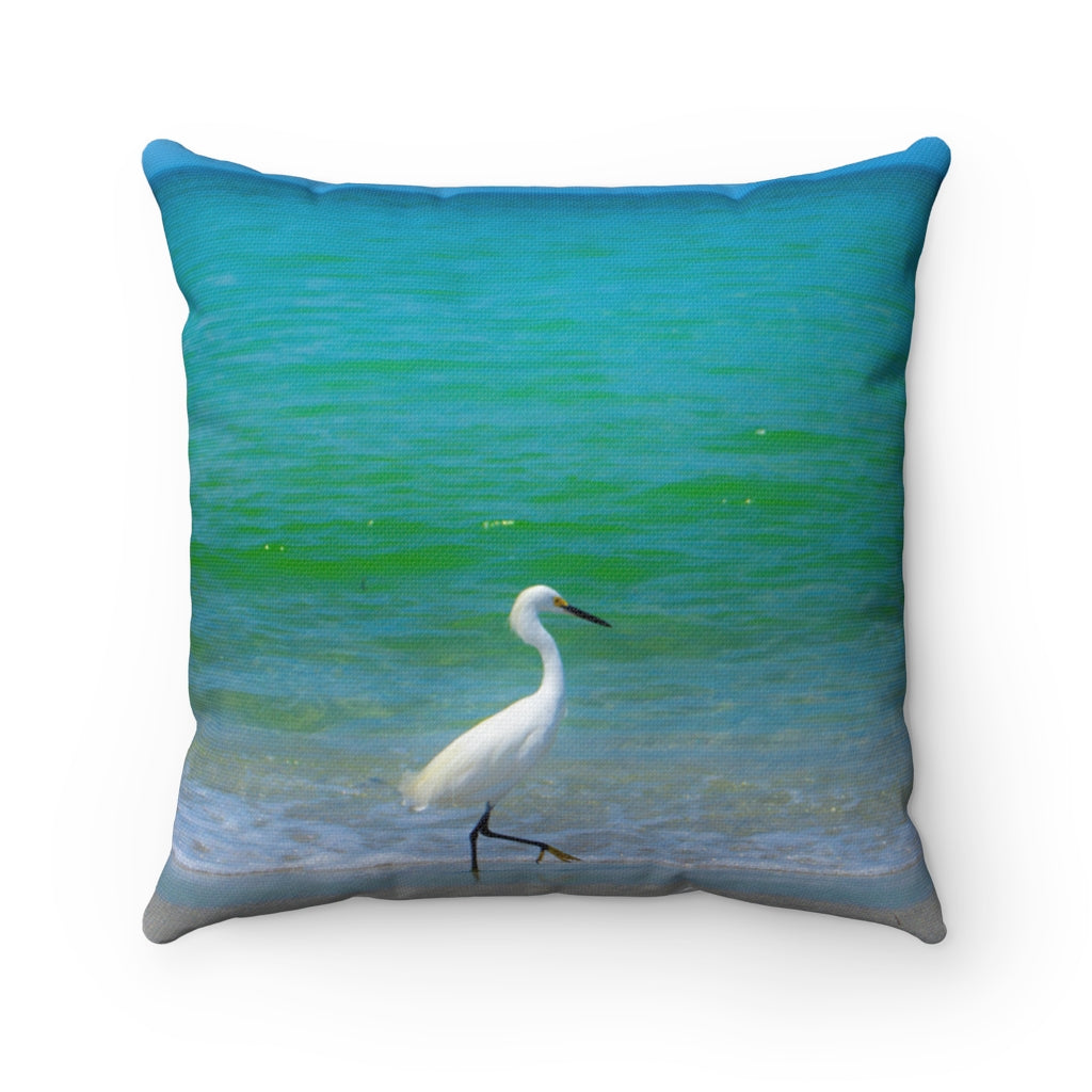 Pillow - Strolling Egret, Joy Garafola
