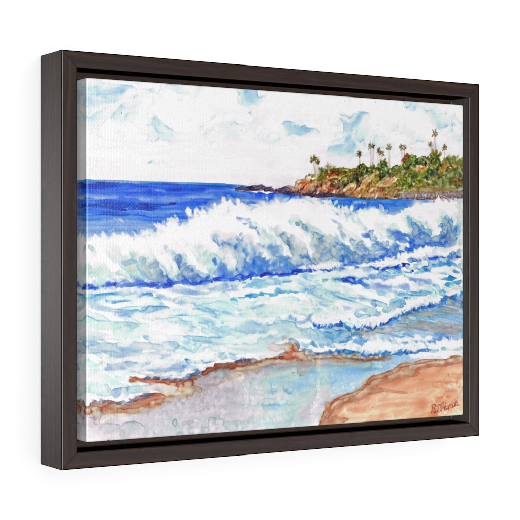Framed Gallery Wrap - Laguna Surf, Pat Haas