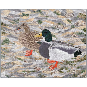 Metal Print - Suburban Wild - Ducks at the Lake, Loretta Alvarado