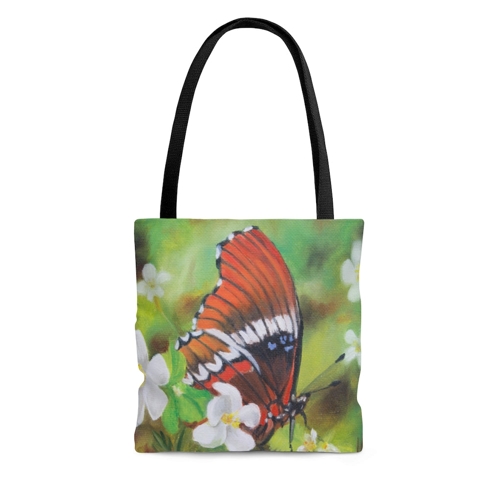 Tote Bag - Blue Spots Butterfly, Phoebe Siemion