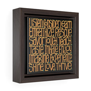 Framed Gallery Wrap Canvas - Words To Cogitate, Laura Seeley