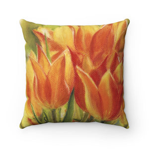 Pillow - Jimenez Street Tulips, Debby Fleming-Mellor