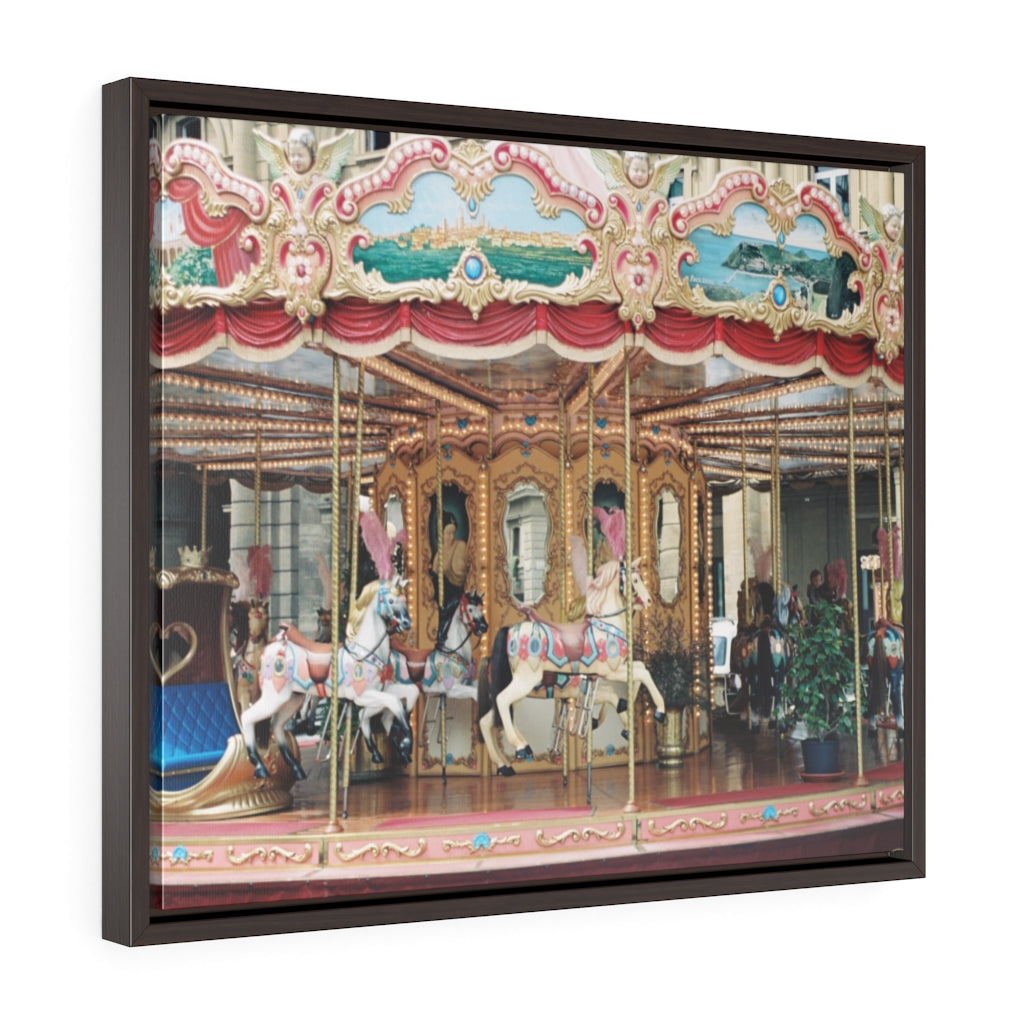 Framed Gallery Wrap - Carousel, Pam Fall