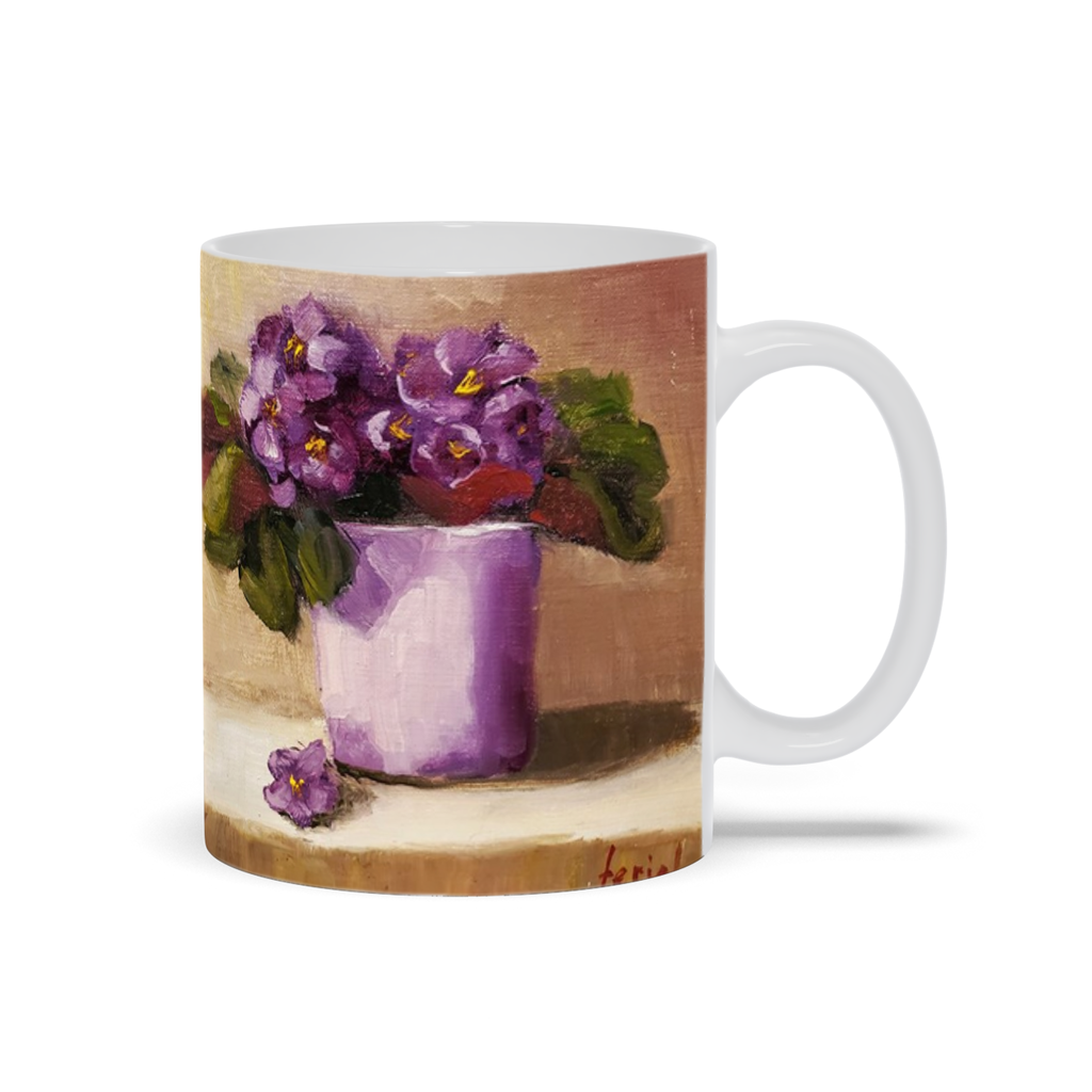 Mug - Violets, Ferial Nassirzadeh