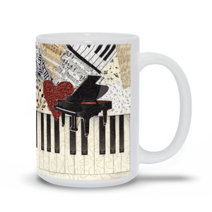 Mug - I Love Piano, Loretta Alvarado