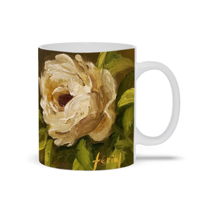 Mug - White Rose, Ferial Nassirzadeh